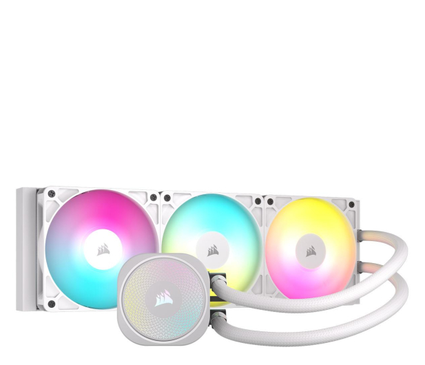 CORSAIR NAUTILUS 360 RS ARGB White 3x120mm - 1286837 - zdjęcie